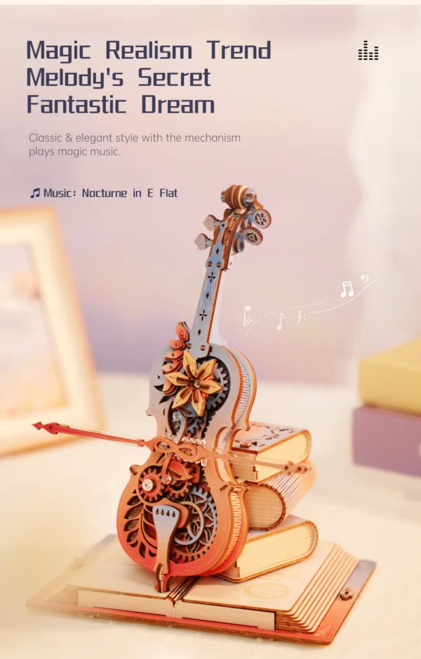 Robotime ROKR Symphony of Gorgeous Dreams – Puzzle 3D Caja Musical