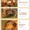 Robotime ROKR Stagecoach Music Box – Puzzle 3D de Madera