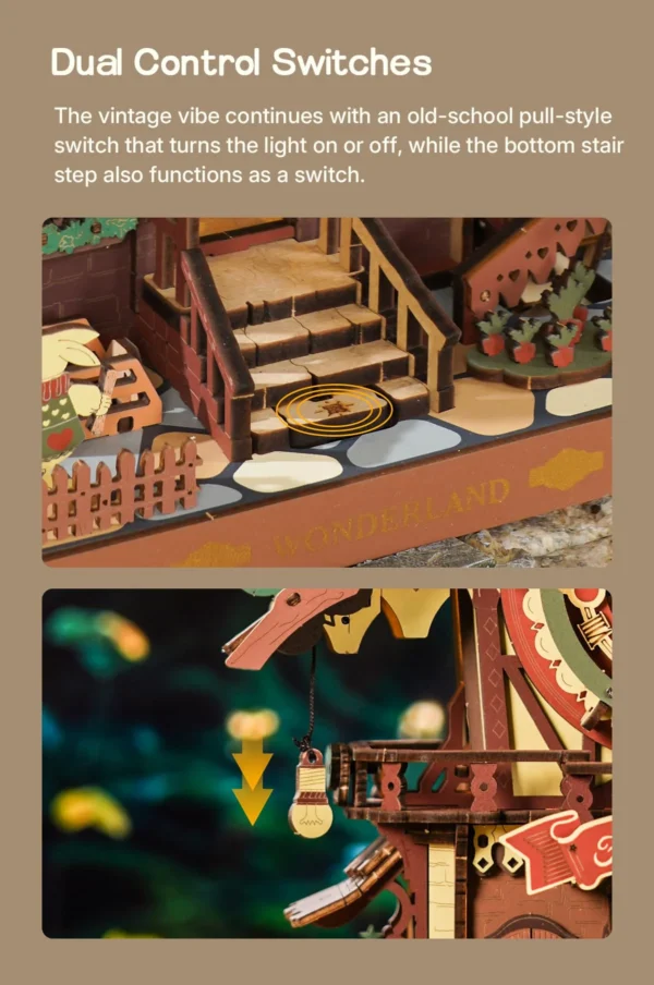 Robotime ROKR Cuckoo Clock – Puzzle 3D Mecánico de Madera