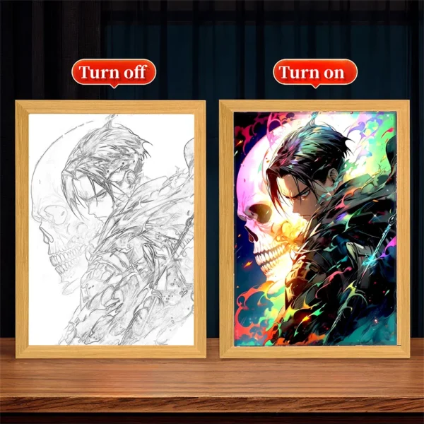 Lámpara Pintura LED – Attack on Titan