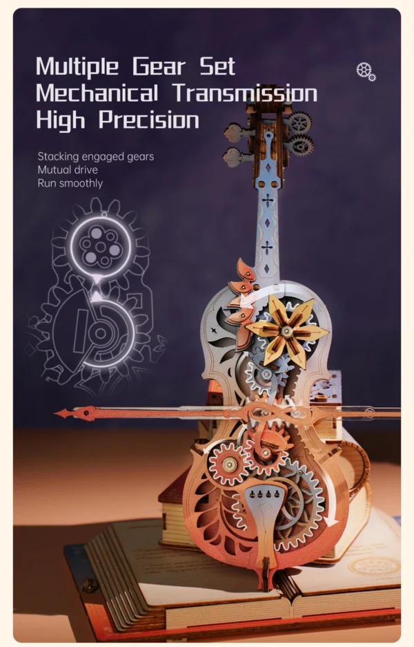 Robotime ROKR Symphony of Gorgeous Dreams – Puzzle 3D Caja Musical