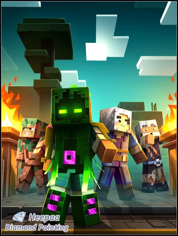 DIY Game Minecraft – Pintura Diamante 5D Arte Divertido