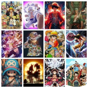 One Piece – Monkey D. Luffy Pintura Diamante 5D DIY