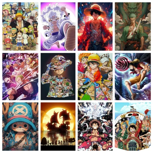 One Piece – Monkey D. Luffy Pintura Diamante 5D DIY