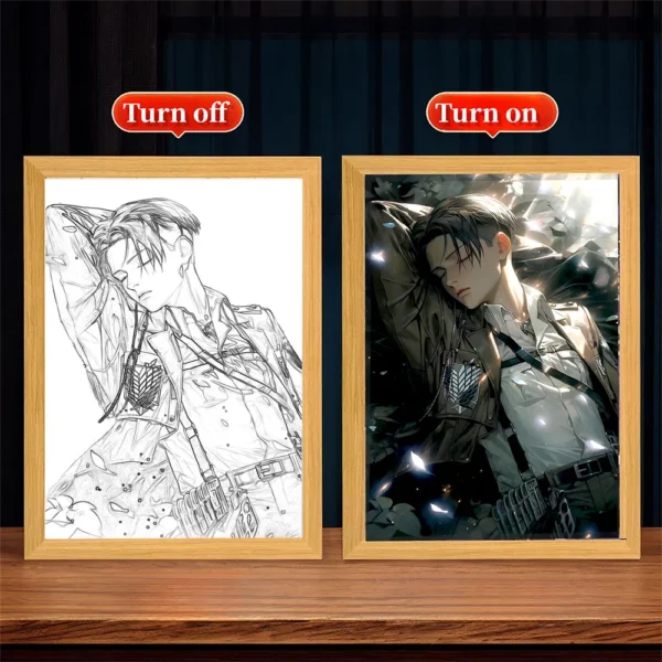 Lámpara Pintura LED – Attack on Titan