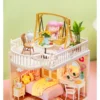 Robotime Rolife Lovely Pink Bedroom – DIY Mini Casa Miniatura