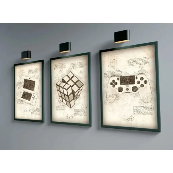 Poster Gamer Vintage Pop – Canvas Painting