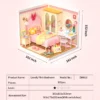 Robotime Rolife Lovely Pink Bedroom – DIY Mini Casa Miniatura