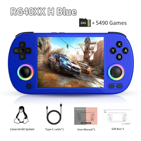 Consola Portátil Anbernic RG40XX H (Pantalla 4" IPS)